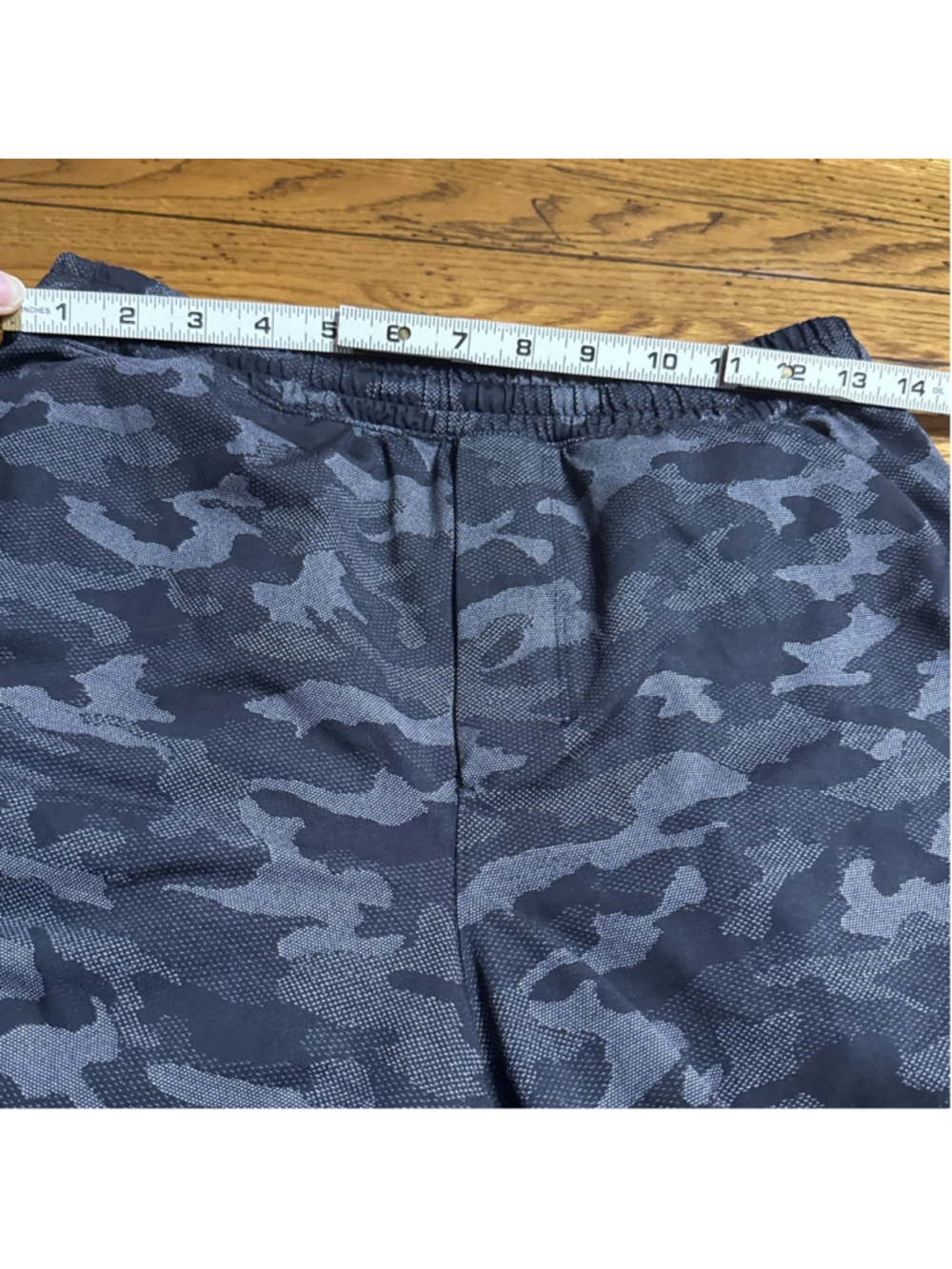 Lululemon Men's Small Surge Short 6” Lined Jacquard Variegated Camo Black S20 - Picture 5 of 5